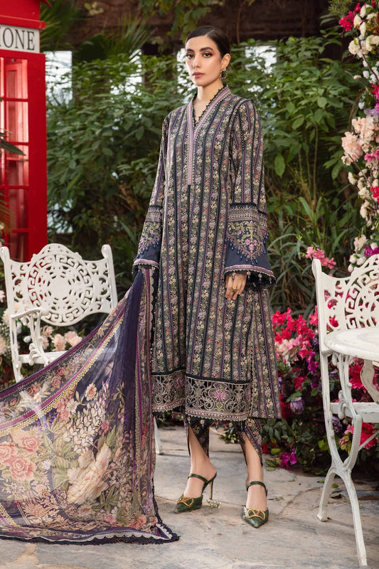 Pure Lawn Digital Embroidered Dress - LCS004