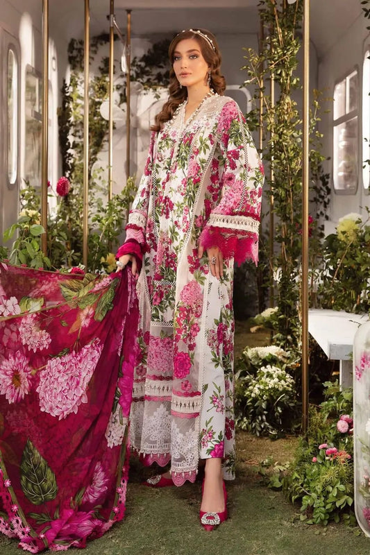 Pure Lawn Digital Embroidered Dress - LCS005