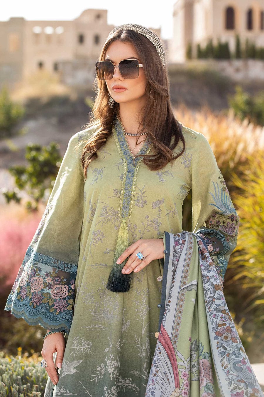 Pure Lawn Digital Embroidered Dress - LCS020